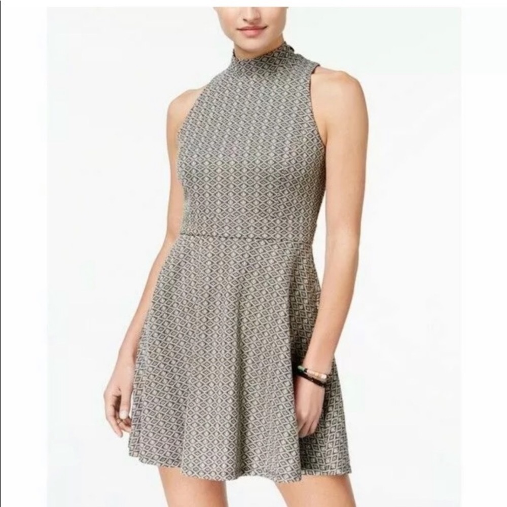 NWT EMERALD SUNDAE High Neck Fit n Flare Dress